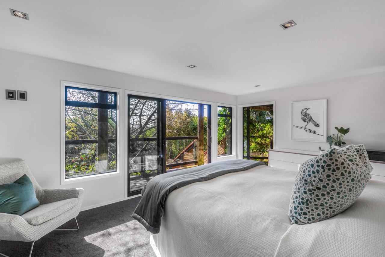 Taonga With Sea Views By Waiheke Unlimited Villa Oneroa Kültér fotó